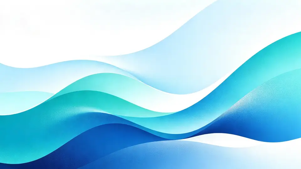 Abstract blue and turquoise waves