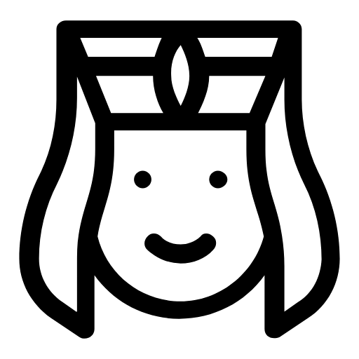 Woman with a headdress icon