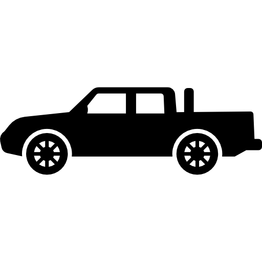 Double-cab pickup truck icon