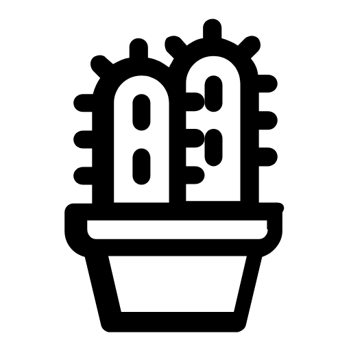 Cactus in a pot icon