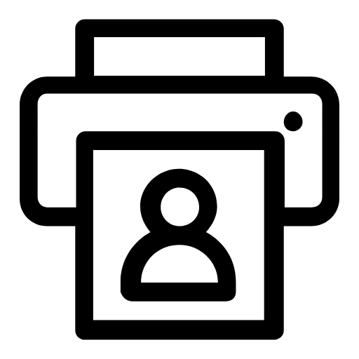 ID card printing icon