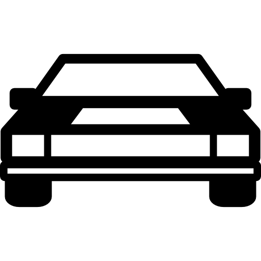 Saloon car front icon