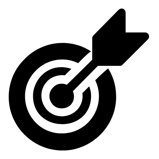 Target with arrow icon