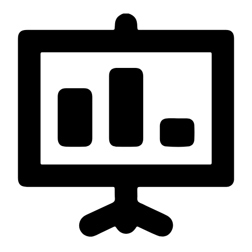Presentation chart icon