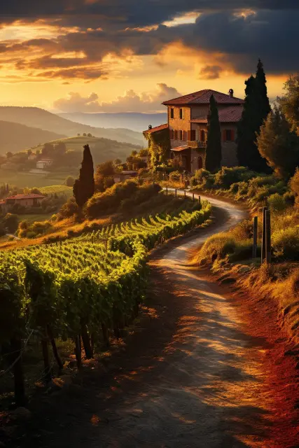 Rolling Tuscan hills