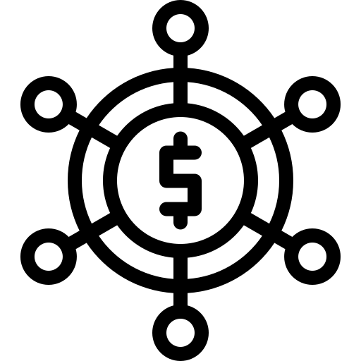 Financial network icon