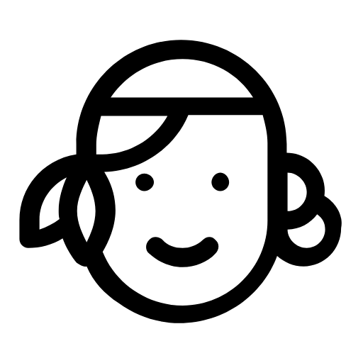 Woman with short hair icon