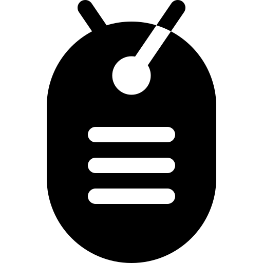 Pet microchip icon