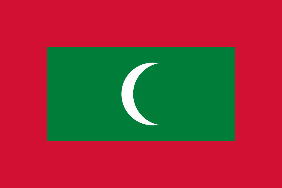 Flag of the Maldives