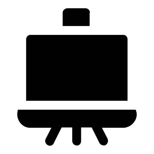Blank easel icon