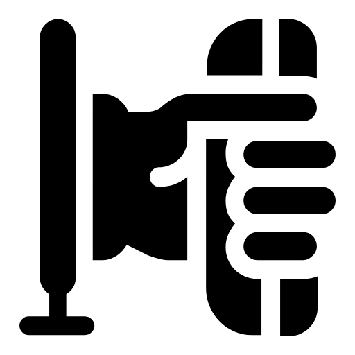 Holding a phone icon
