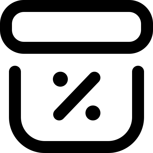 Discount box icon