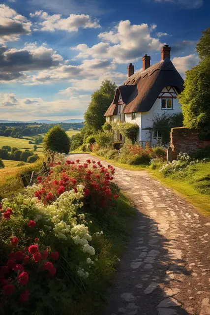 Rolling English countryside