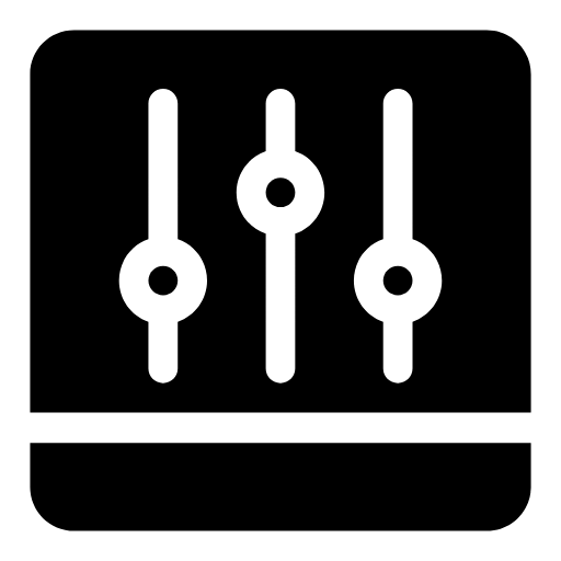Equaliser sliders icon