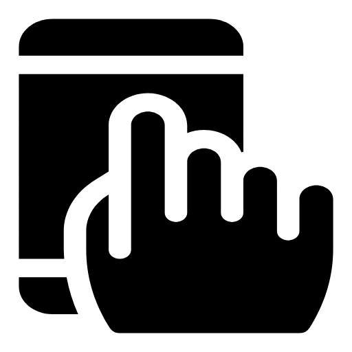 Touchscreen tablet icon