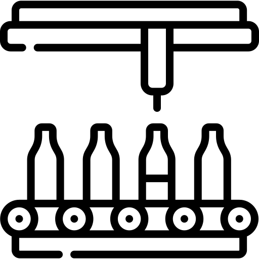 Bottle filling machine icon
